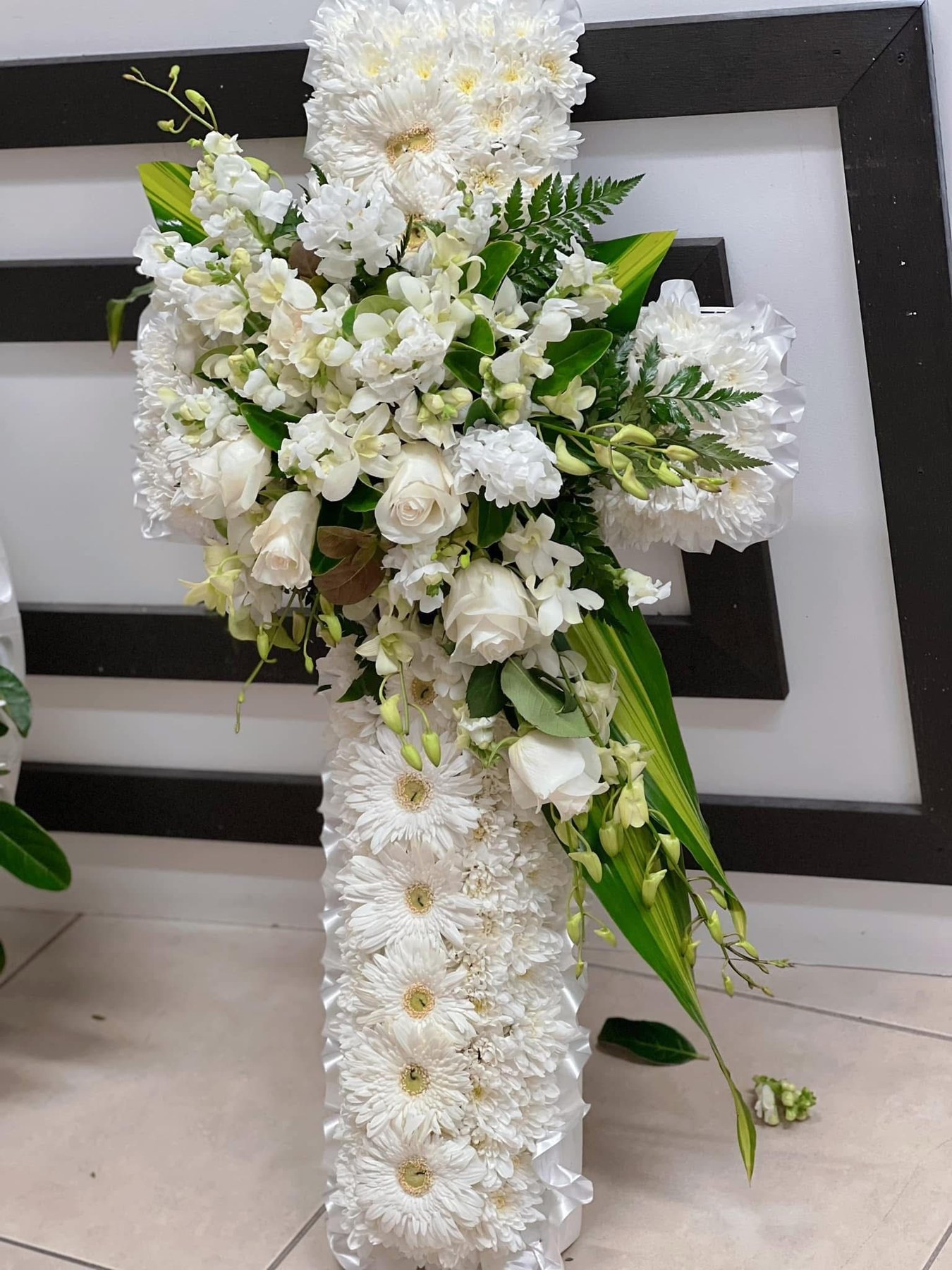 Custom funeral and sympathy floral arrangement by Everyday Flowers Sydney