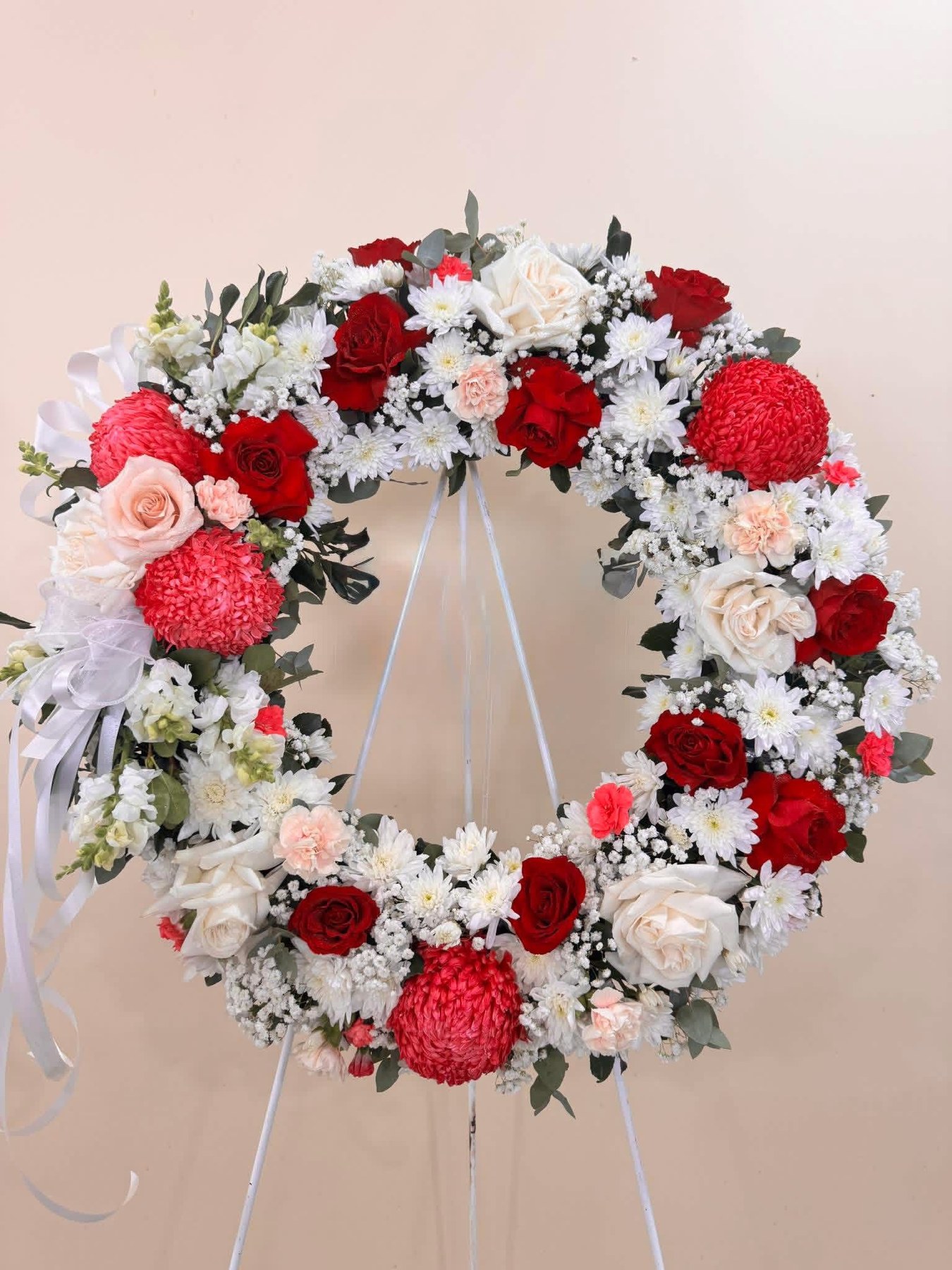 Custom funeral and sympathy floral arrangement by Everyday Flowers Sydney
