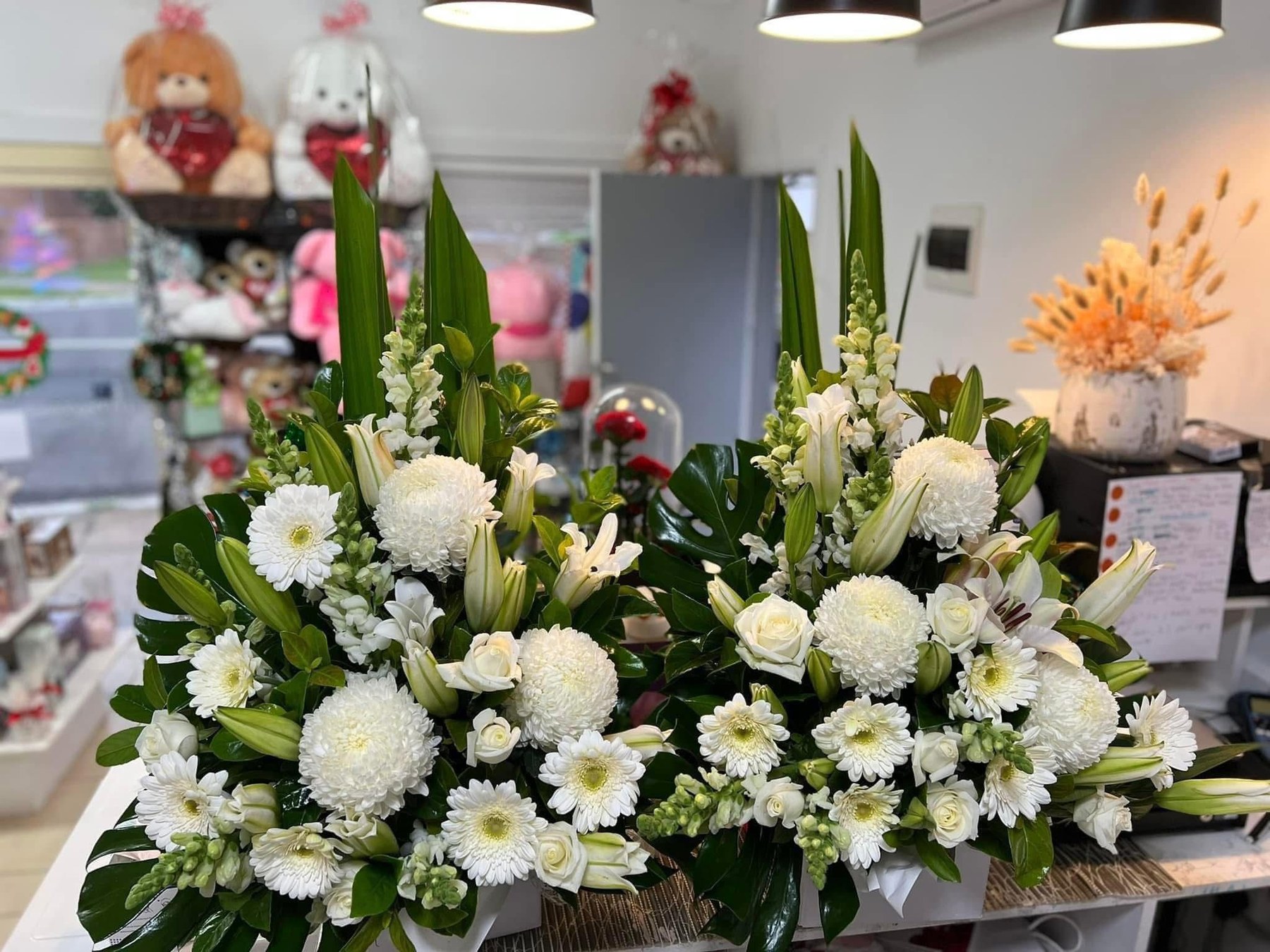 Sympathy flower arrangement by Everyday Flowers Sydney
