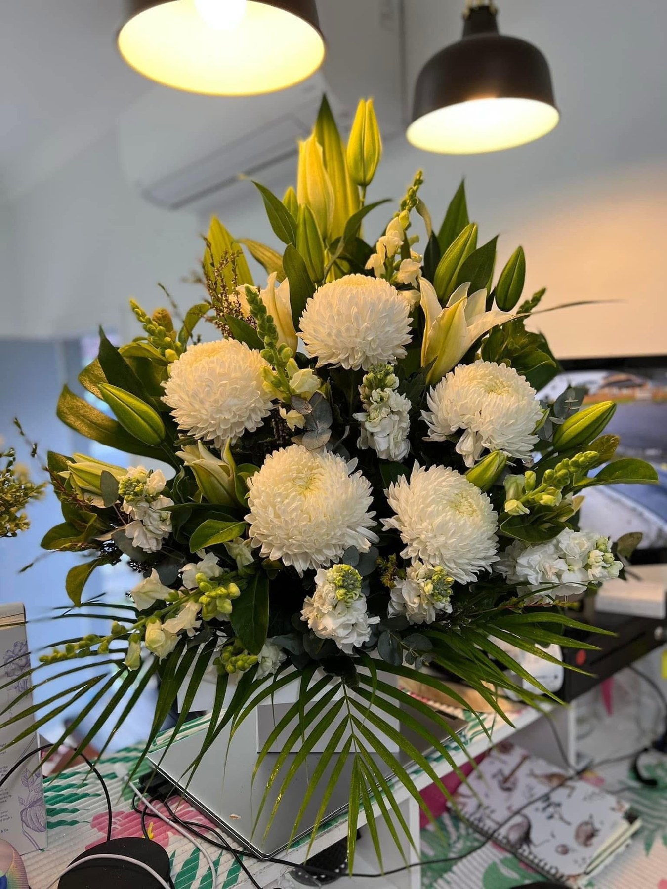 Sympathy flower arrangement by Everyday Flowers Sydney