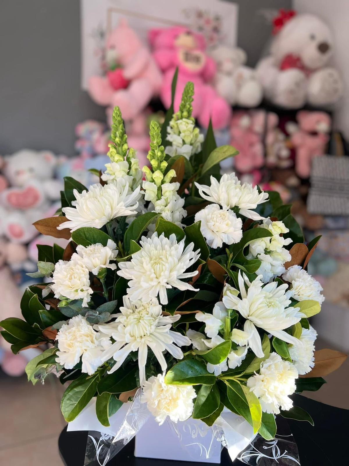 Sympathy flower arrangement by Everyday Flowers Sydney